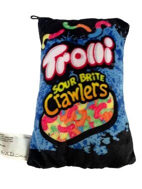 Trolli Sour Brite Crawlers Plush Bean Bag Stuffed Animal Doll Toy 2022 7 in Tall